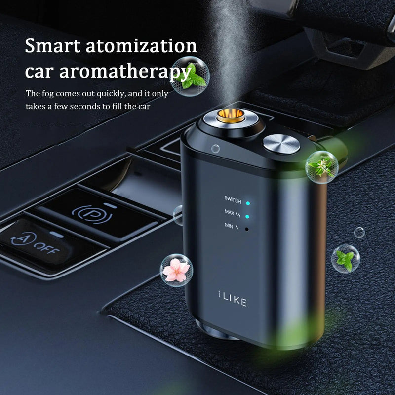 Car Electric Air Diffuser Aroma Car Air Vent Humidifier Mist Essence Oil Aromatherapy Car Air Freshener Perfume Fragrance
